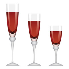 vector wineglasses