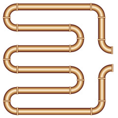 vector copper pipe