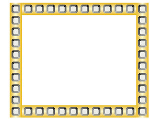 golden frame with diamonds