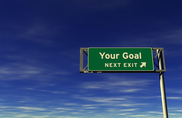 Your Goal - Freeway Exit Sign