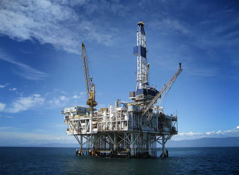 Offshore Oil Rig Drilling Platform
