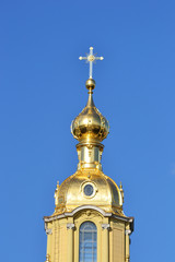 Fototapeta na wymiar Cathedral In St.Peter and Paul fortress