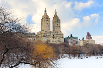 Obraz premium New York City Manhattan Central Park in winter