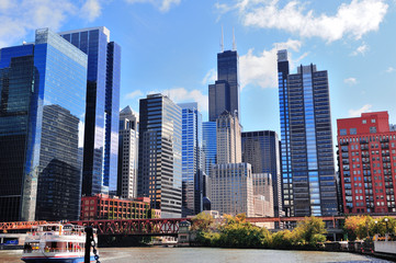 Fototapeta premium Chicago skyscrapers