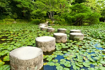 Cercles muraux Zen Chemin zen en pierre