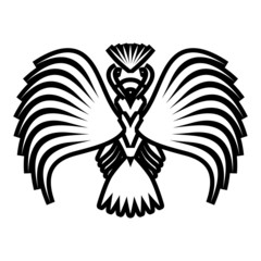 Eagle symbols and tattoo, vector illustration.