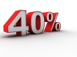 40 percent 3d