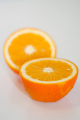 Orange on White