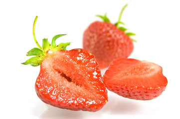 strawberry isolated on white background
