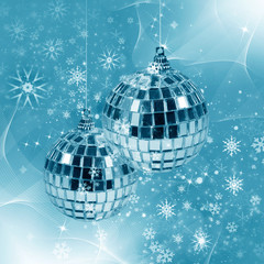 Illustration background with christmas decor