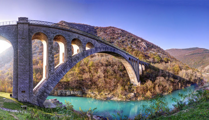 Railroad bridge Solkan