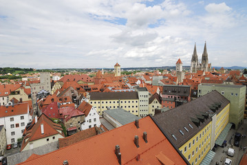 Fototapeta premium View over Regensburg