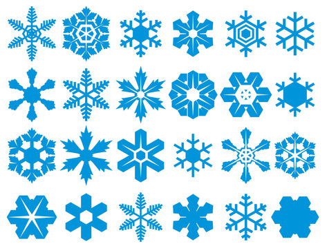 Collection of snowflakes