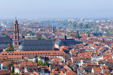 Naklejka na ściany i meble Cityscape of Heidelberg, Germany