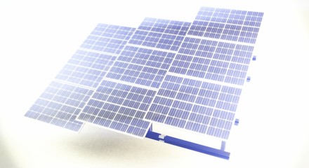 pannelli solari fotovoltaico 3d