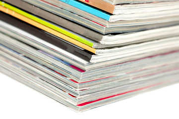 Stack of magazines