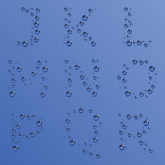 vector bubble alphabet - part 2