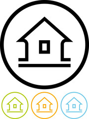 Little house - Vector icon