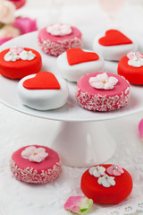 petit fours for Valentine's Day