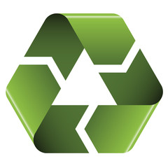 Obraz premium vector recycle icon