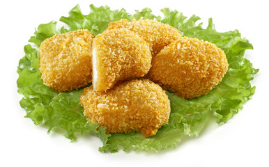 Nuggets on the lettuce