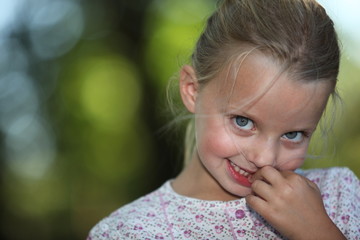 Girl smiling