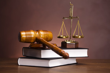 Law and justice concept, gavel