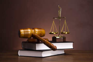Law and justice concept, gavel