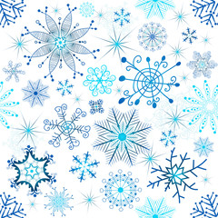 Christmas seamless white pattern