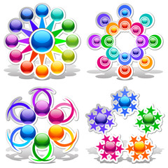 Set of vector design elements64
