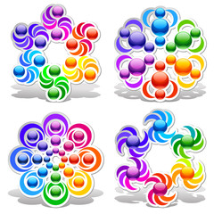 Set of vector design elements72