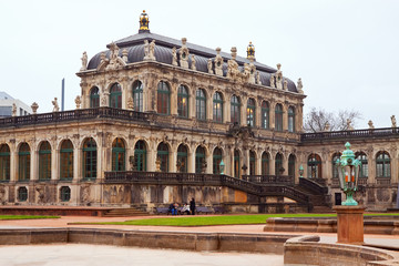 Fototapeta na wymiar Zwinger Palace in Dresden