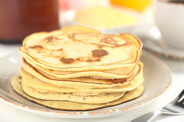 Fresh homemade pancakes