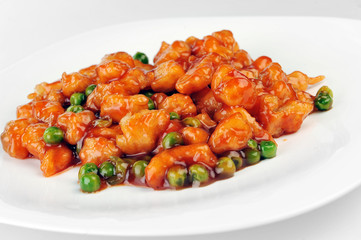 chicken with red sauce