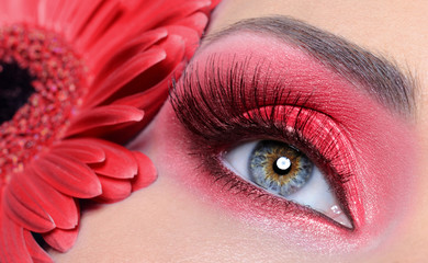 Women eye with fashion make-up
