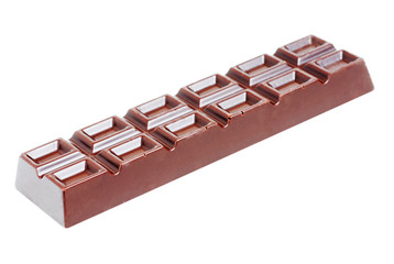 chocolate bar  isolated on white background