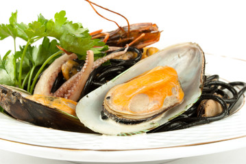 Mussels. Cooked and prepared.