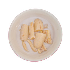 Banana boiled in coconut milk, Thai dessert