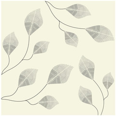 Vector leaves wallpaper