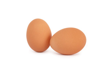 Eggs On White