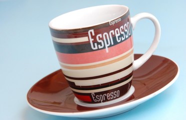 tazzina espresso con piattino