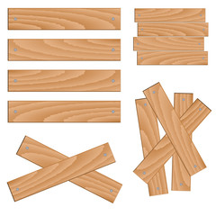 vector wooden elements