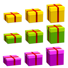 vector gift boxes