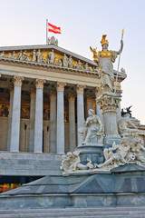 Fototapeta na wymiar Austrian Parliament in Vienna
