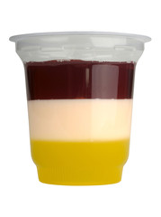 jelly in plastic cup