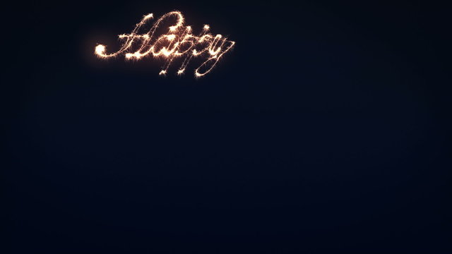 Happy New Year 2012 Sparkler