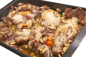 Braised rabbit