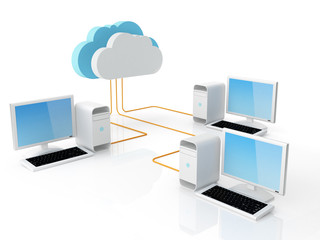 Cloud computing concept