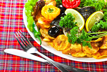 Composition with vegetables and spices