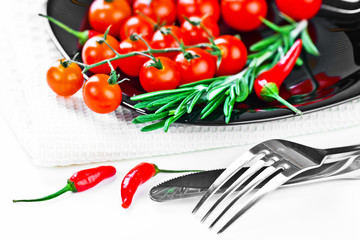 Composition with vegetables and spices